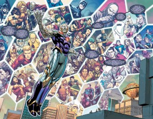 The DC Multiverse as seen on the pages of Convergence.